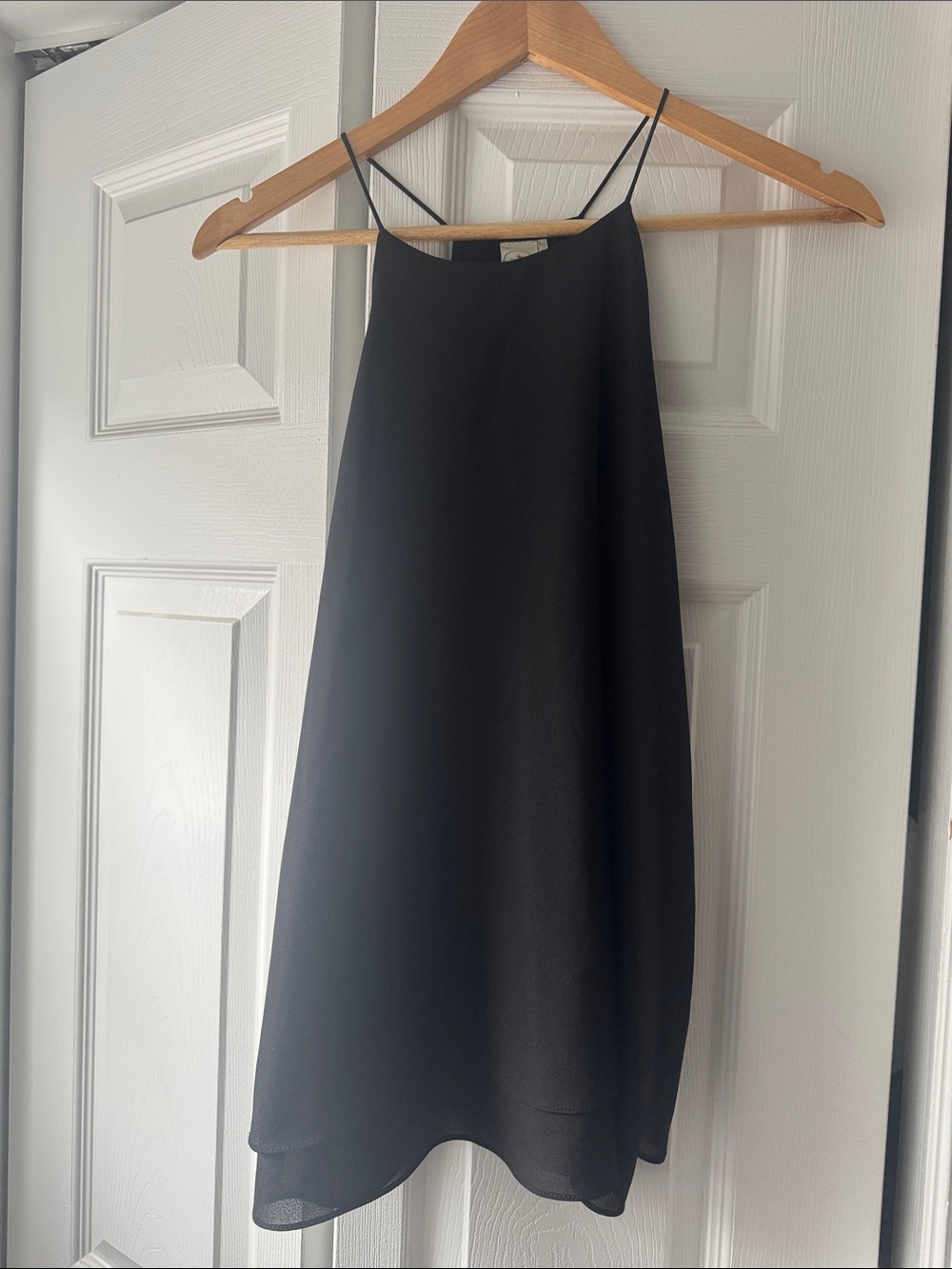 Paper Crane Black Spaghetti Strap Tank top